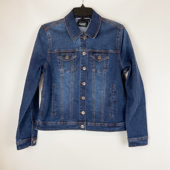 Nanette Lepore Denim Jacket M Fiona Wash NWOT - Picture 1 of 7